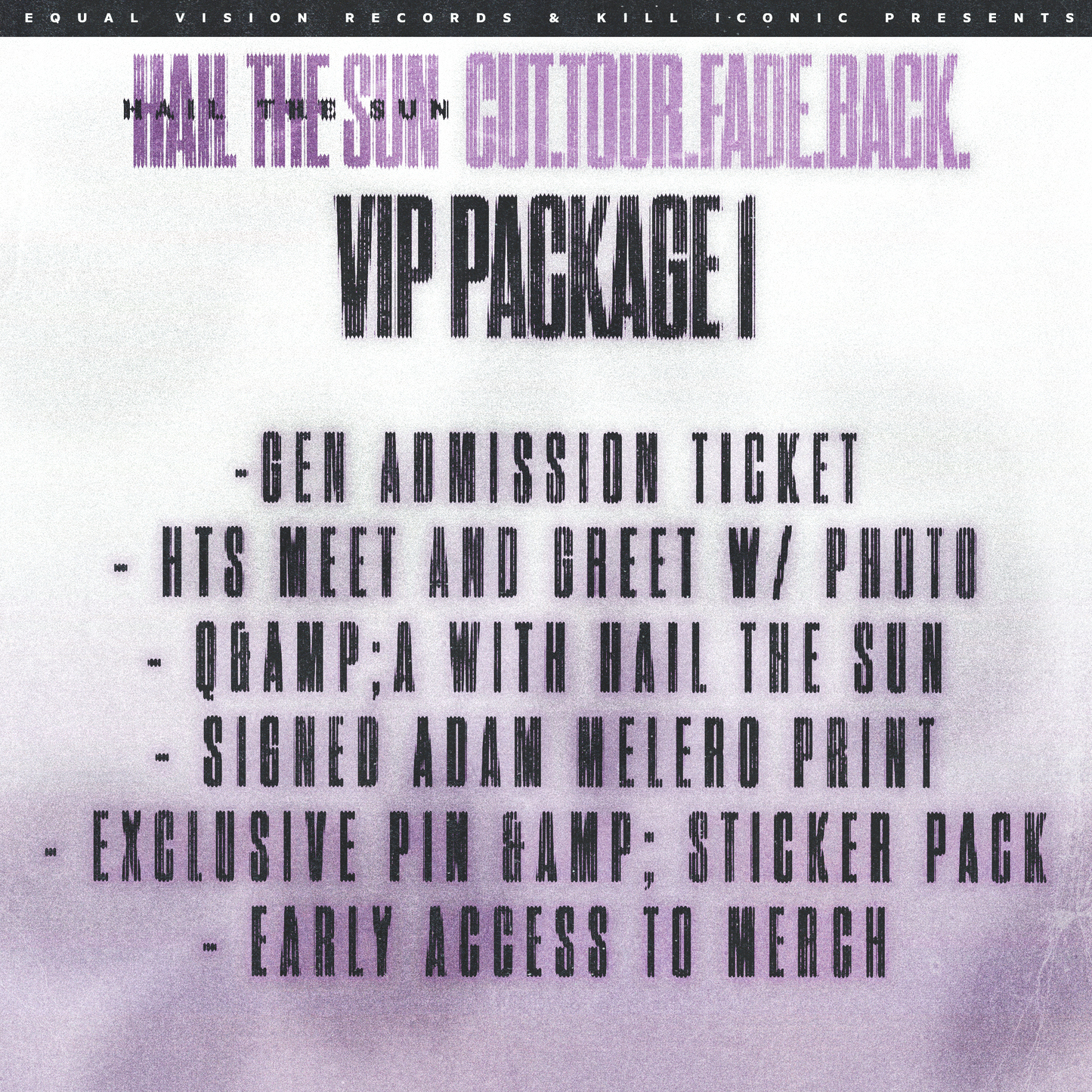 Hail The Sun - VIP Packages - Berkley, CA - Cornerstone - May 4
